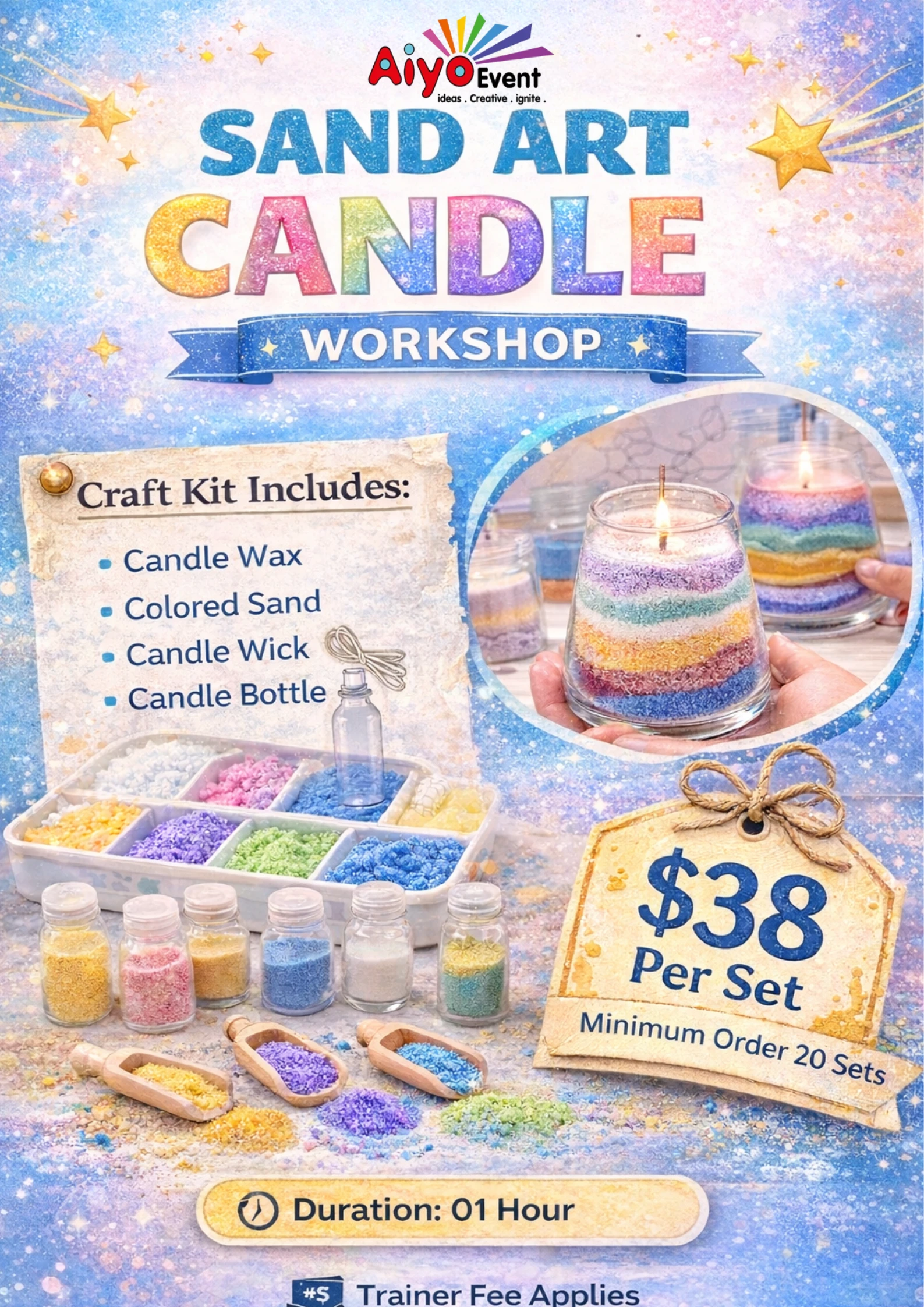 Sand Art Candle